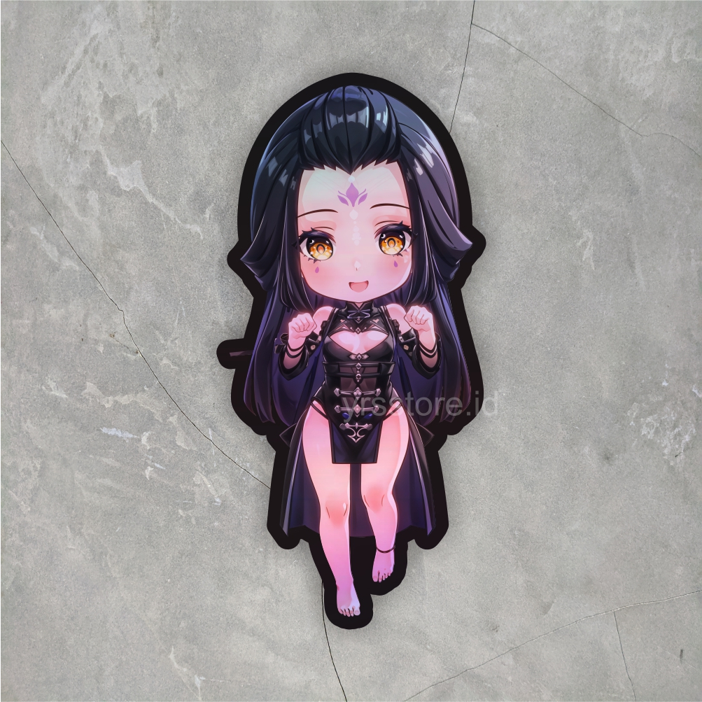 Sticker Anime Hologram Ukuran +- 7 cm Sticker case hp dll