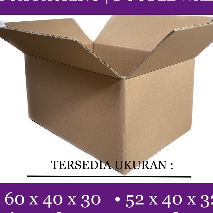 

Beli satu dapatkan yang lain dengan harga diskon KARDUS PINDAHAN BOX PACKING TERMURAH UKURAN BESAR Karton Double Wall Bahan Kraft 2 Kondisi Baru
