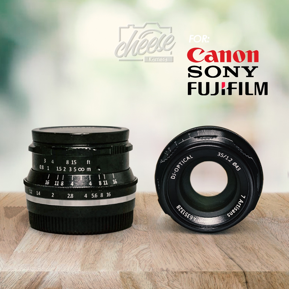 LENSA FIX 7ARTISANS 35MM F1.2 FOR MIRRORLESS CANON SONY FUJIFILM HASIL SUPER BOKEH