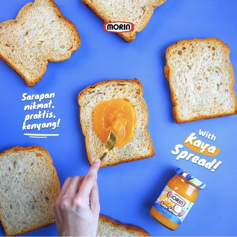 

morin selai kaya spread / srikaya oles roti bread
