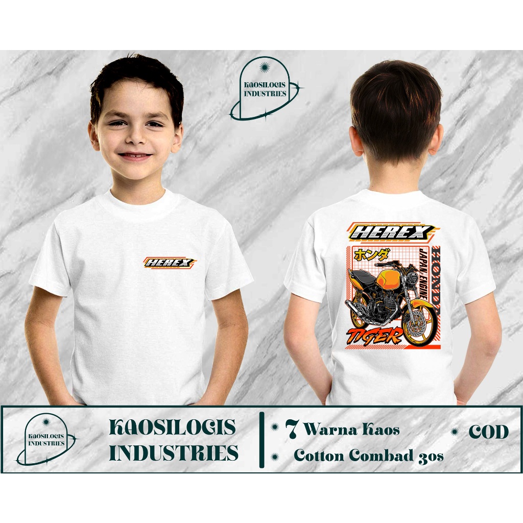 Kaos Anak Honda Tiger Herex 1200M Team Herex Ceria  - Kaosilogis