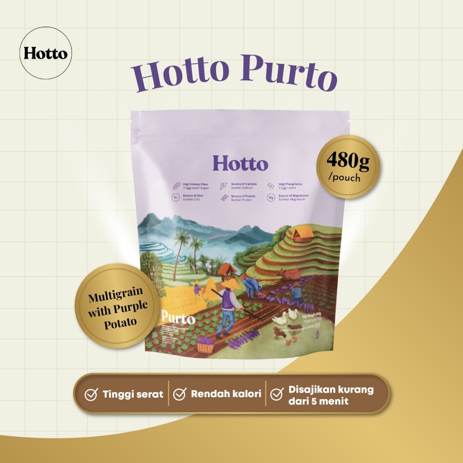 

Hotto Purto with Purple Potato 1 Pouch - 16 Sachet