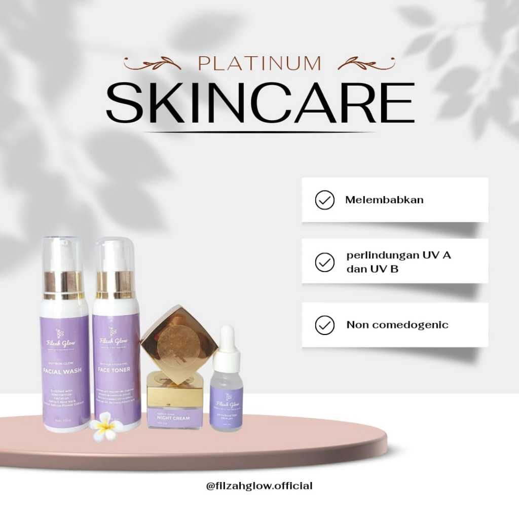 PAKET SKINCARE free SERUM FILZAH GLOW I PERAWATAN WAJAH I AMAN BPOM I TERJANGKAU I PREMIUM