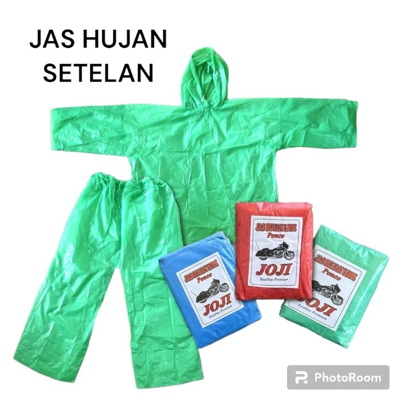 JAS HUJAN CELANA dan BAJU SETELAN TEBAL JOJI MAKASSAR
