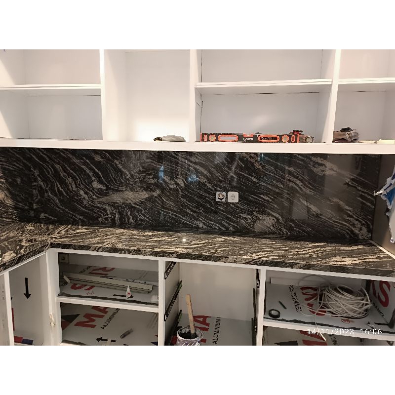 Top Table Kitchen Set Granit Batu Alam