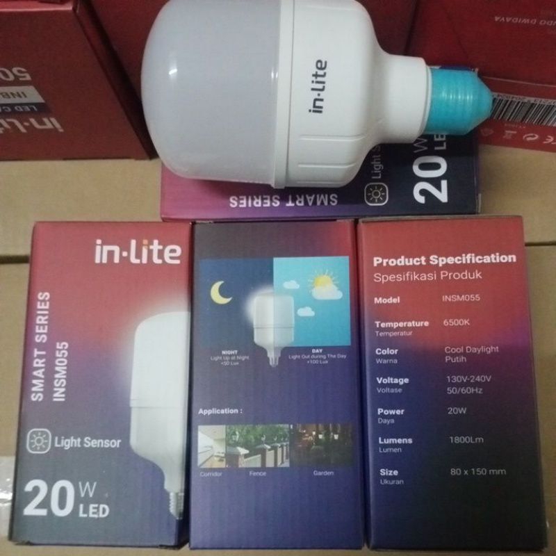 InLite lampu sensor Cahaya In Lite 20w