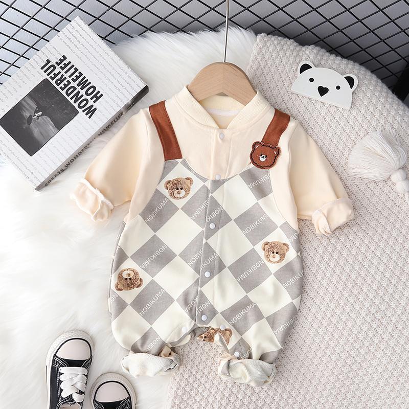baju bayi laki laki import korea jumsuit jumper premium newborn bayi motif BEAR baju bayi unisex luc