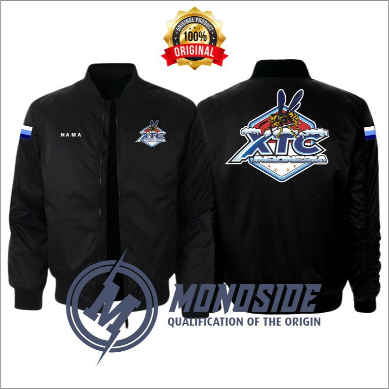 Jaket bomber pria XTC Terbaru Bisa Custom