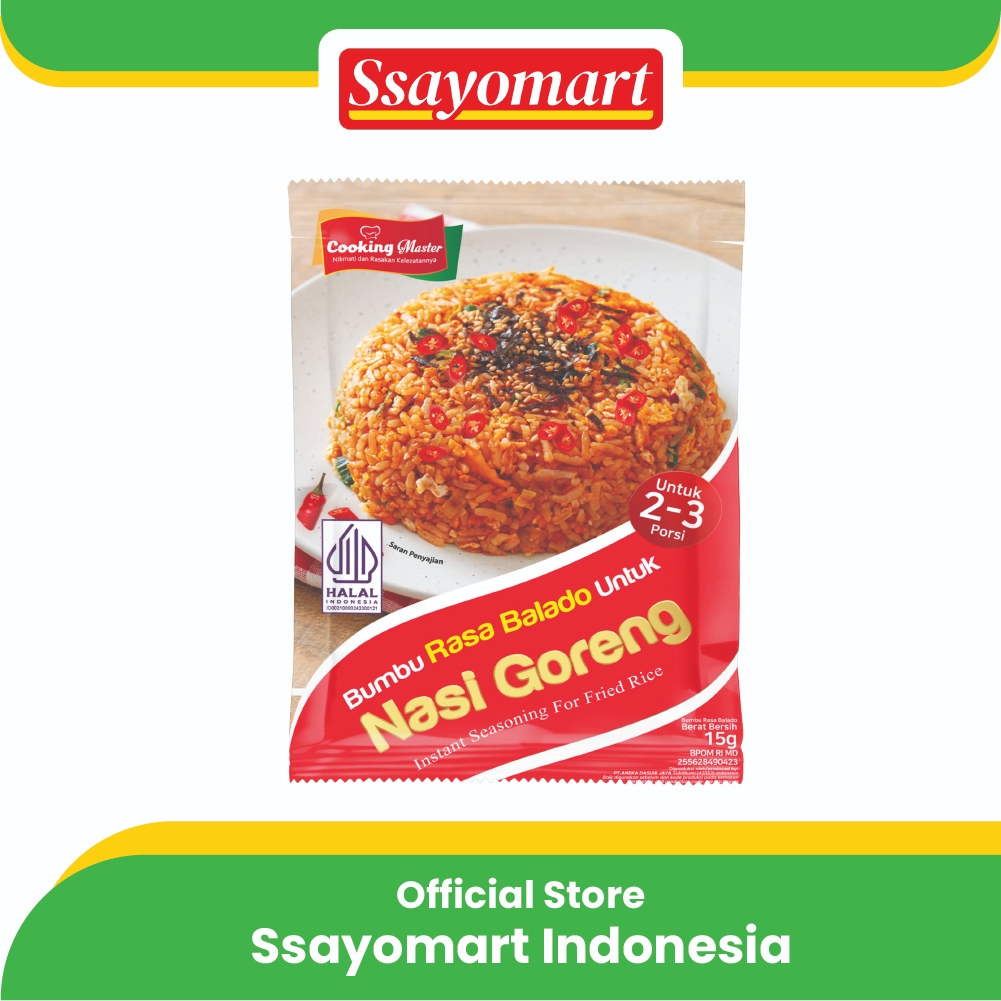 

Bumbu Nasi Goreng Instan 15g (1 Renceng Isi 10 Sachet)