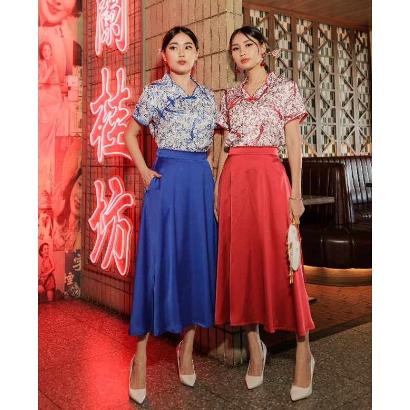 SETELAN WANITA - MEIYUN CHEONGSAM SKIRT SET