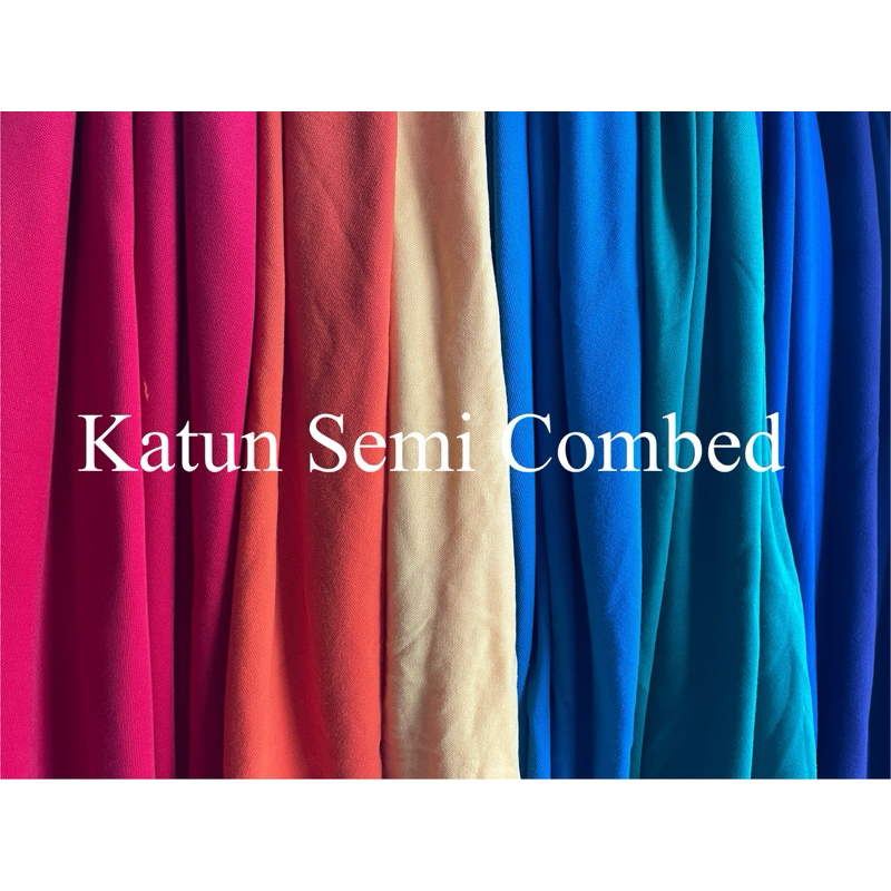 KAIN BAHAN KAOS KATUN SEMI COMBED |  KILOAN  |  BERKUALITAS