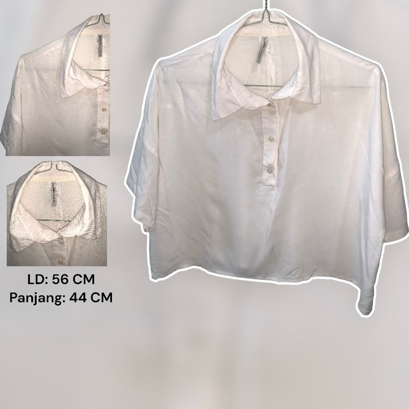 Kemeja Putih Crop