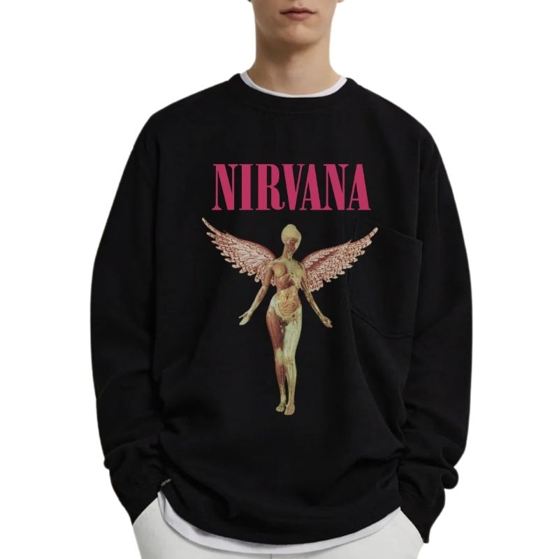 SWEATER PRIA WANITA OVERSIZE NIRVANA LD 130