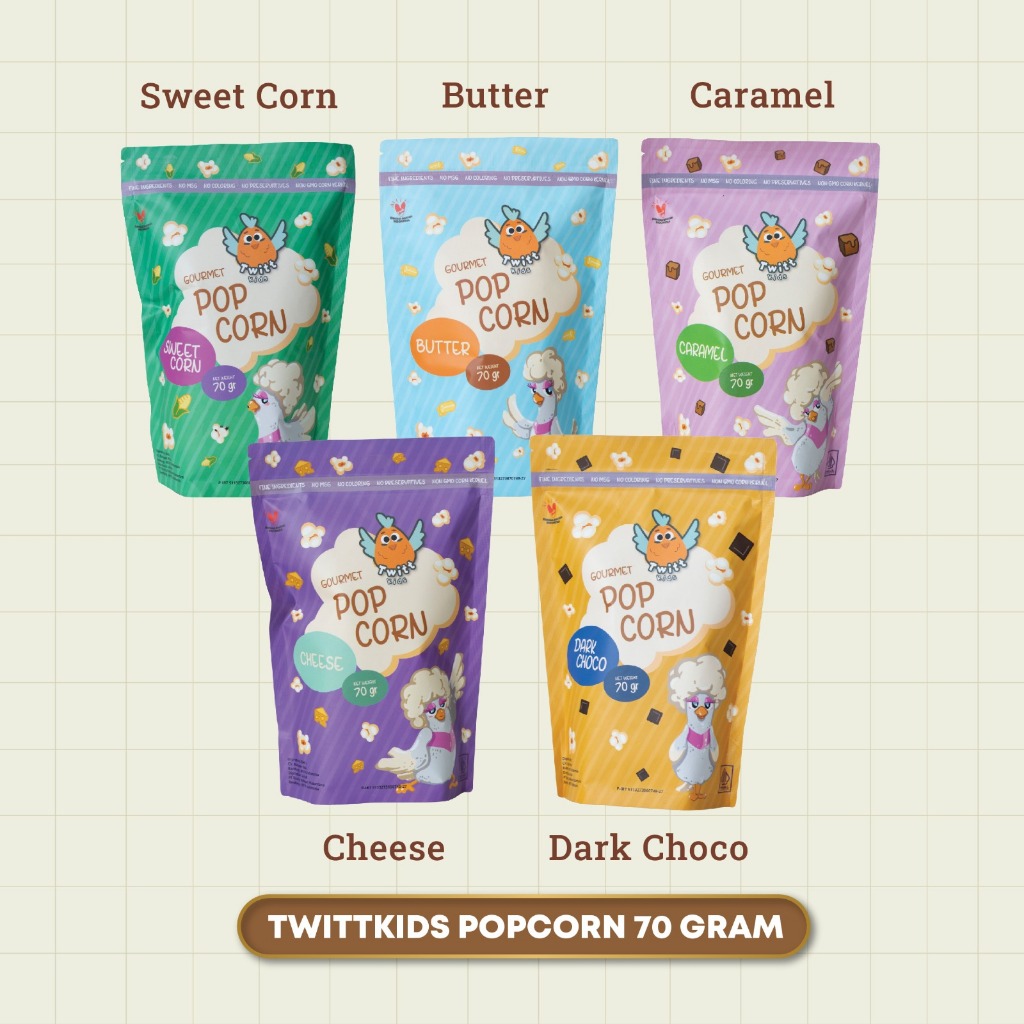 

Twittkids popcorn snack untuk anak 70g