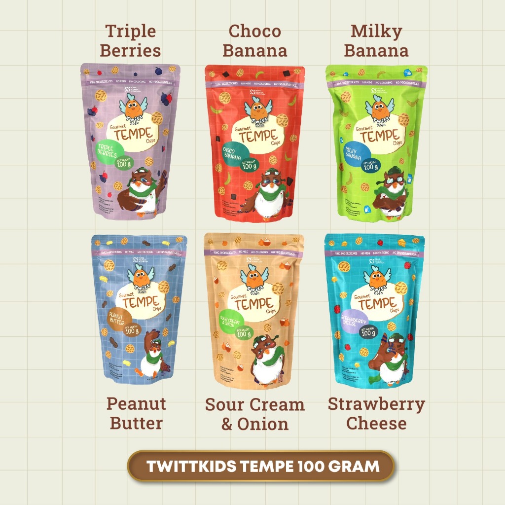 

Twittkids Tempe snack untuk anak 100g