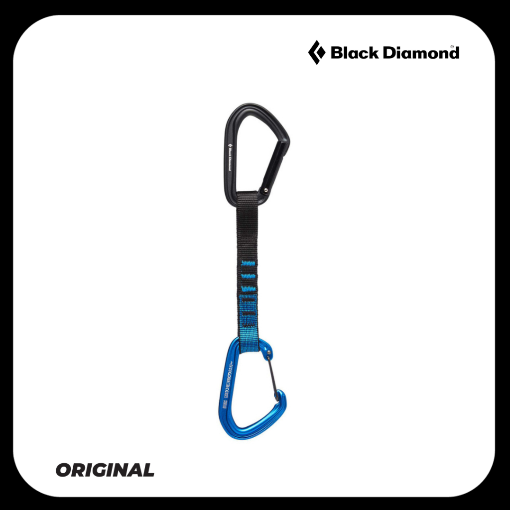 Black Diamond Hotforge Hybrid Quickdraw 16cm - Carabiner Panjat