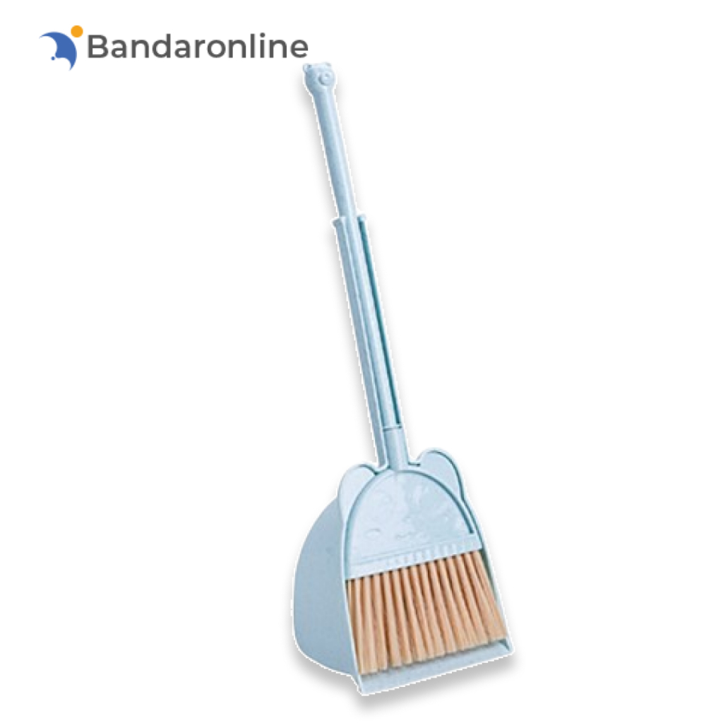 Sapu Mini Anak Set Sapu Pengki Karakter Kucing Sapu Anak