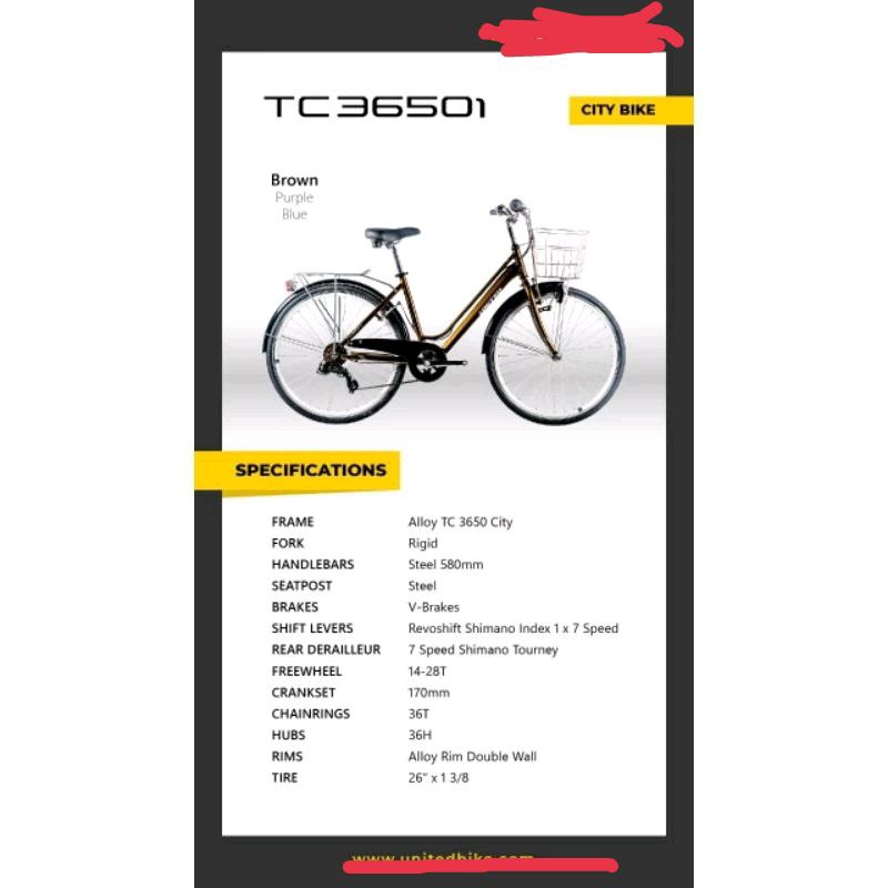 Sepeda United CTB TC 3650