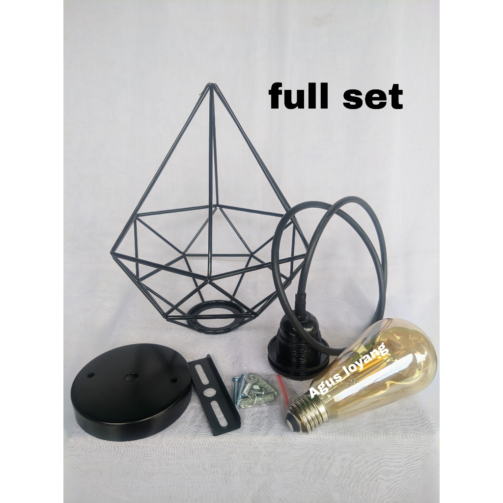 Lampu hias, dekorasi, lampu hias gantung jenis diamond, lampu taman, lampu cafe,