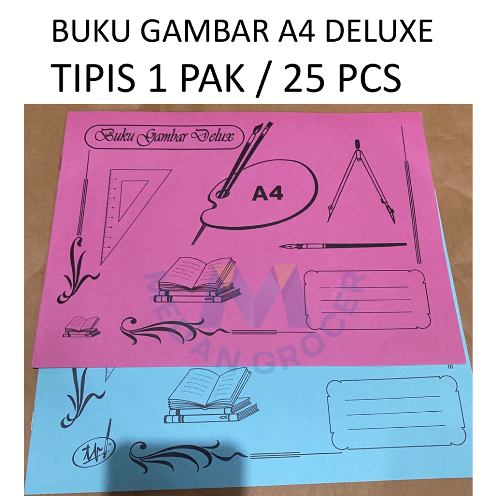 

Buku gambar A4 Deluxe TIPIS 1 pak 25 pcs