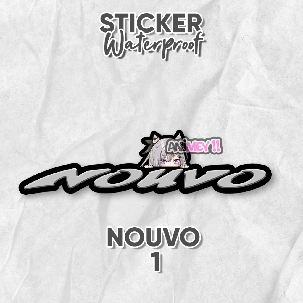 Stiker Vestia Zeta Logo Nouvo / Stiker Anime Waterproof