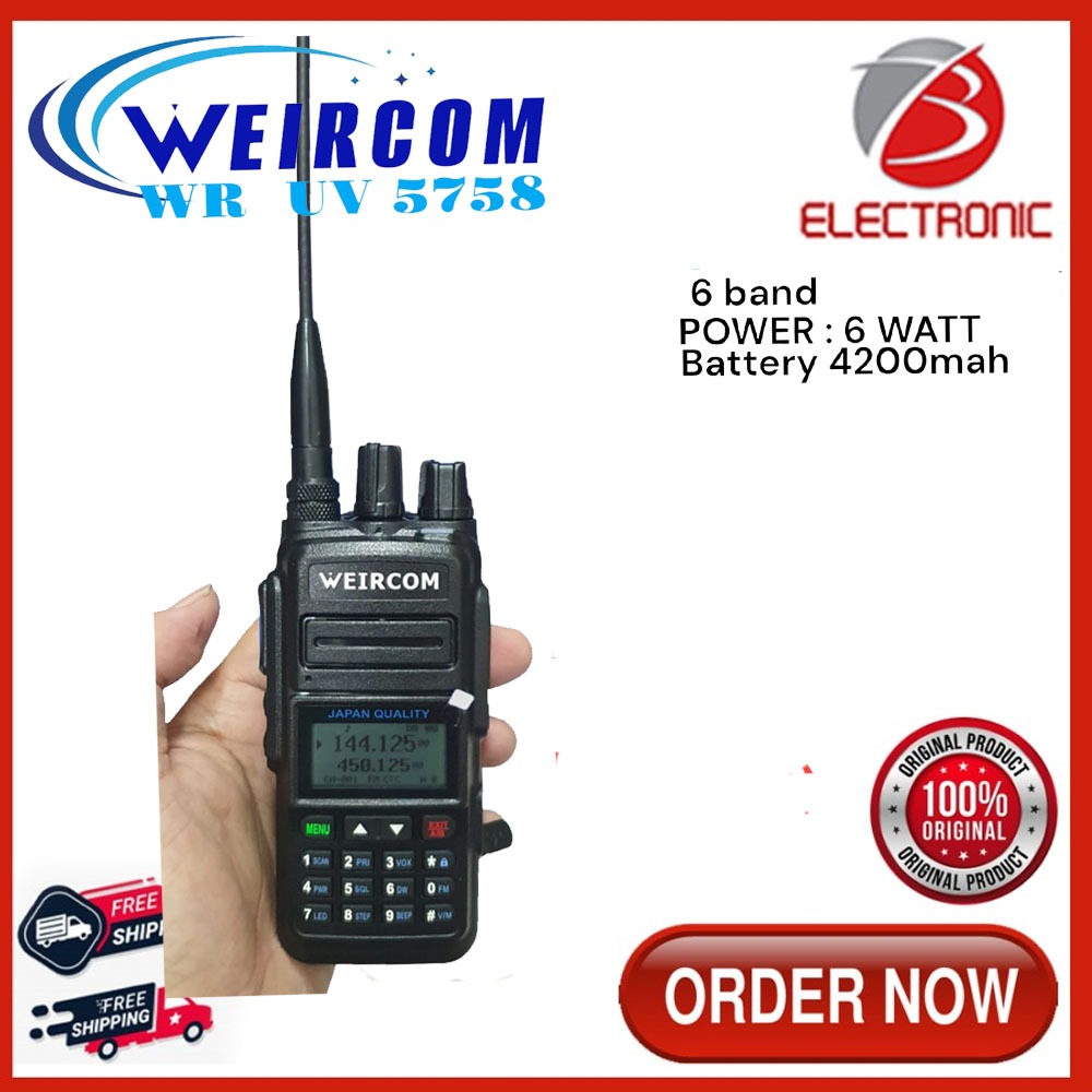 HT WEIRCOM WR 5758 / HT Dual Band Free Headset Weircom Wr5758 6 Band