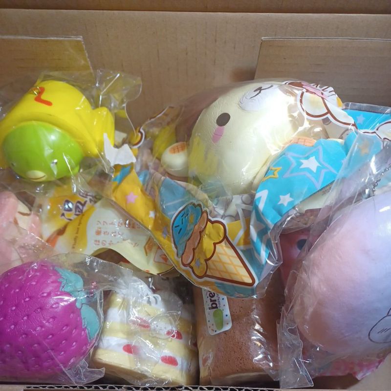 ( HARAP CO PACKING ) jual squishy murah flashsale licensed poli popular boxes bun japan nic sumikko 