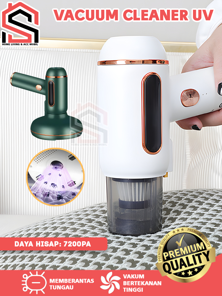 Vacuum Cleaner UV Cordless 2 in 1 / Anti Tungau Remover Vacuum Kasur UV / Vacuum Cleaner Portable