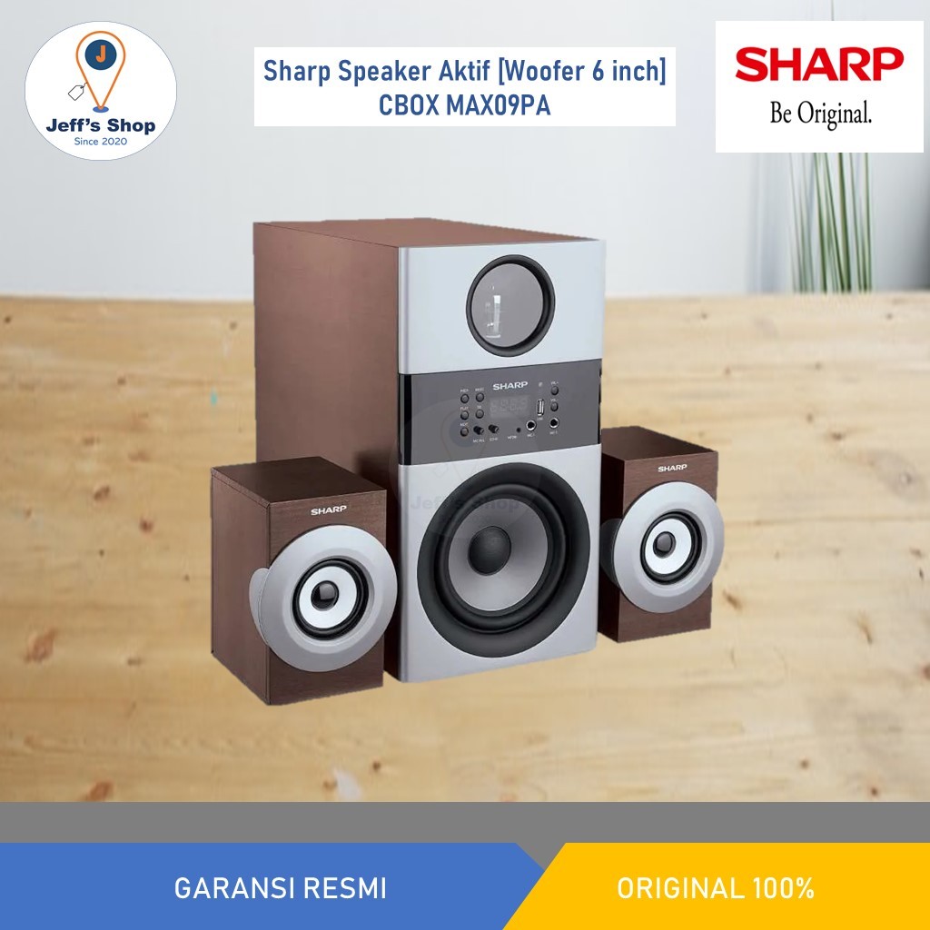 Sharp Speaker Aktif [Woofer 6 Inch] CBOX MAX09PA