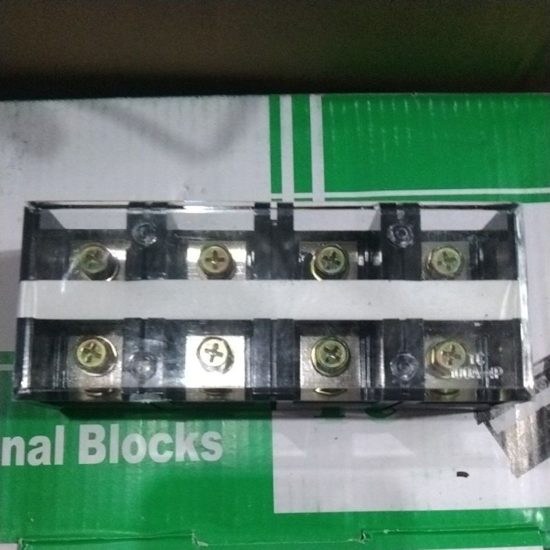 Terminal block kaca TC-100A 4P asesoris panel