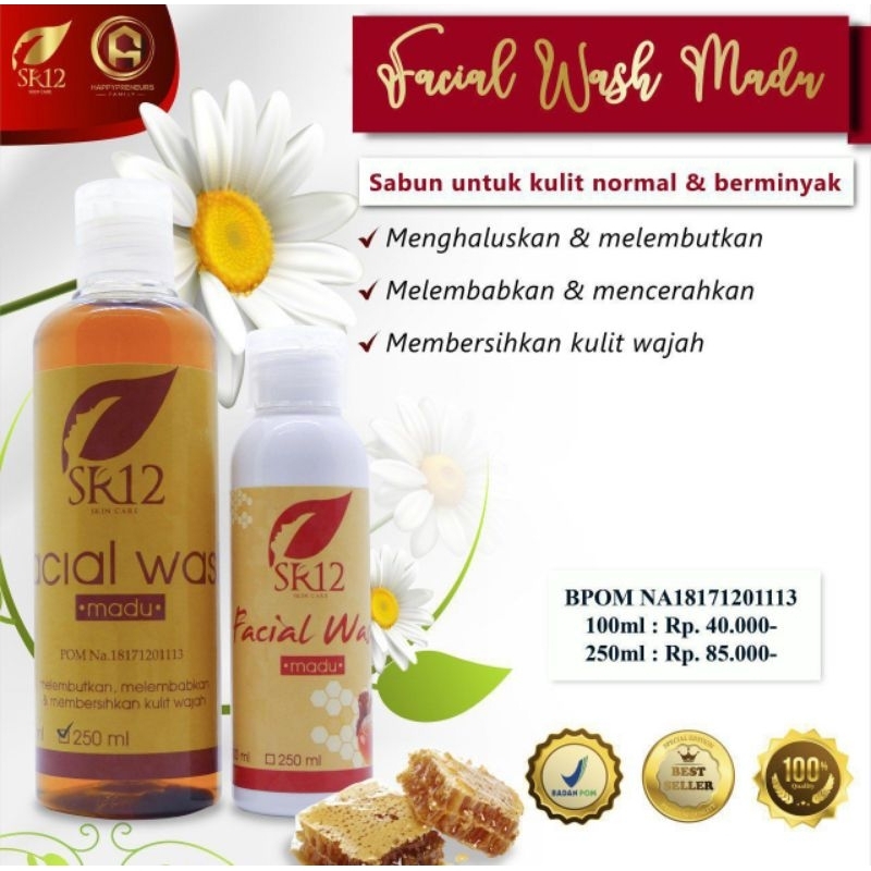 SR12 FACIAL WASH MADU