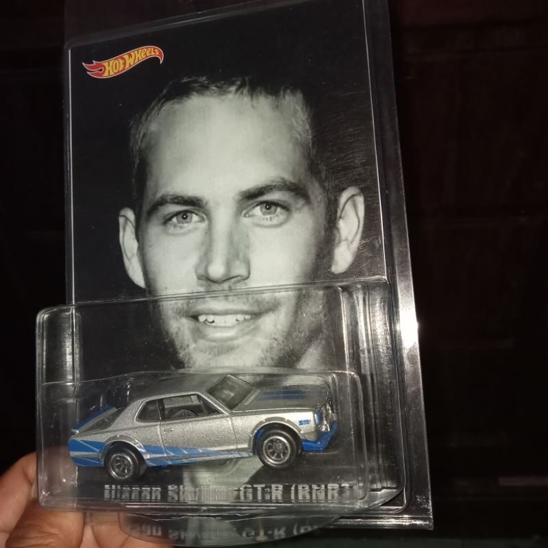 Custom Card For Paul Walker Nissan Skyline HT 2000GTX Rubber Tires Metal Body And Chassis Fast Furio
