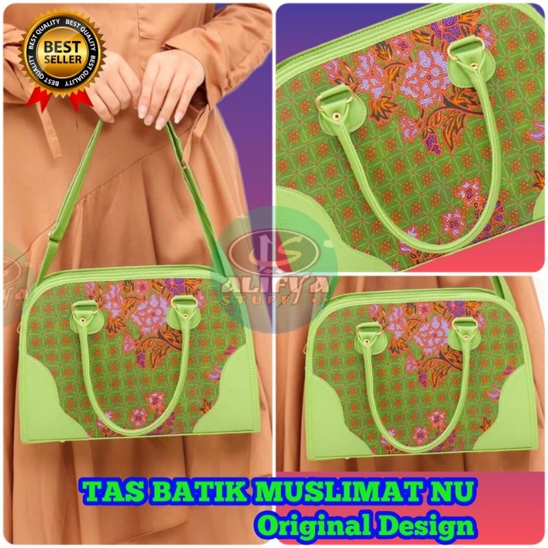 (COD) TAS BATIK MUSLIMAT NU TERBARU/ TAS BATIK MUSLIMAT SELEMPANG/TAS PENGAJIAN MUSLIMAT NU