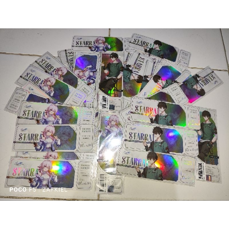 [USED] TIKET HOLOGRAM HSR X CONVIVIUM, MARCH 7TH & DANHENG