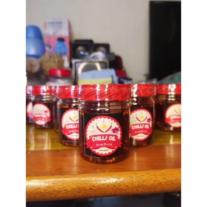 

CHILLI OIL/PEDAS GURIH/halal cocok untuk dimsum,mie,pangsit 100ml PALING MURAHH
