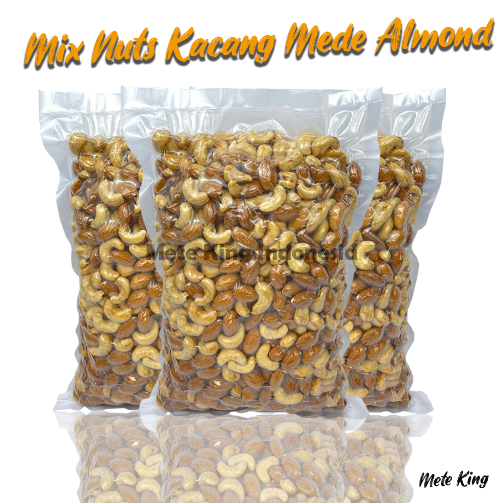 

Mixnut almond mede 1kg roasted oven pure panggang original snack camilan diet