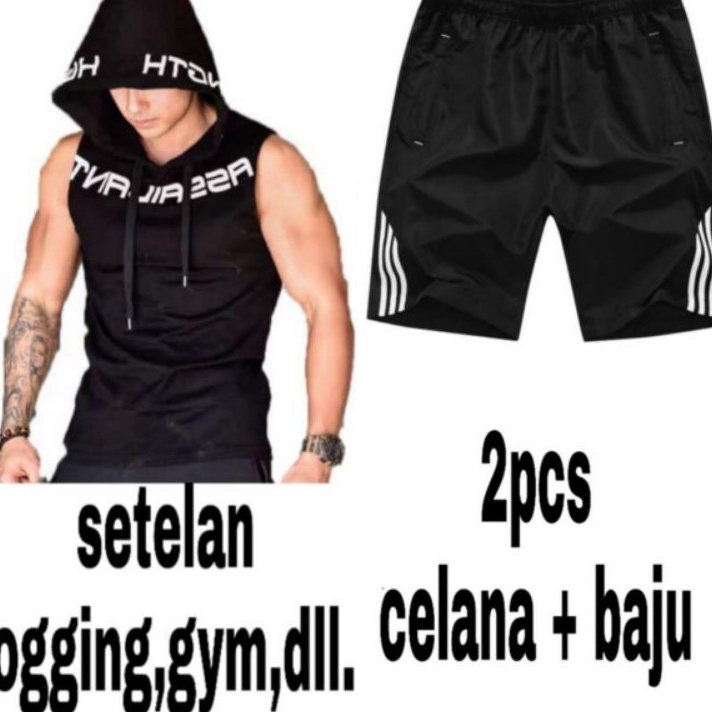 1111 STELAN JOGGING  SET PRIA ASSABAJU SETELAN COWOK  BAJU SET GYM PRIA  SET OLAHRAGA STELAN PRIA
