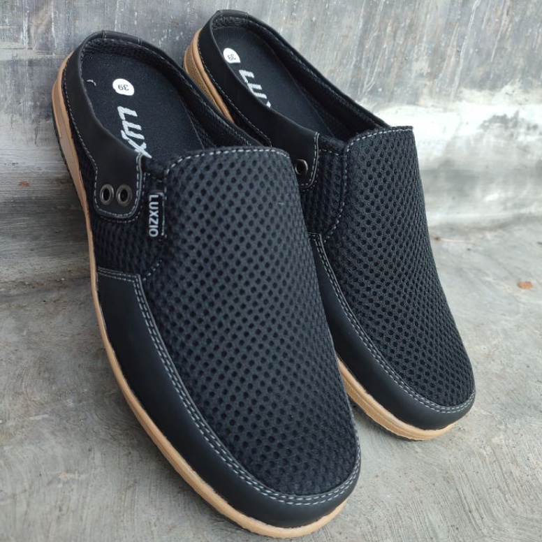 Baru Code4k4Jy Selop bustong kain sintetis tersedia size39 44  sepatu casual slip on pria
