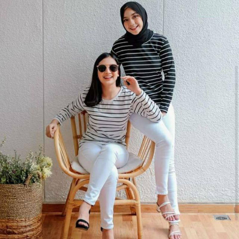 kaos dalaman lengan panjang wanita spandek kekinian dalaman kaos lengan panjang