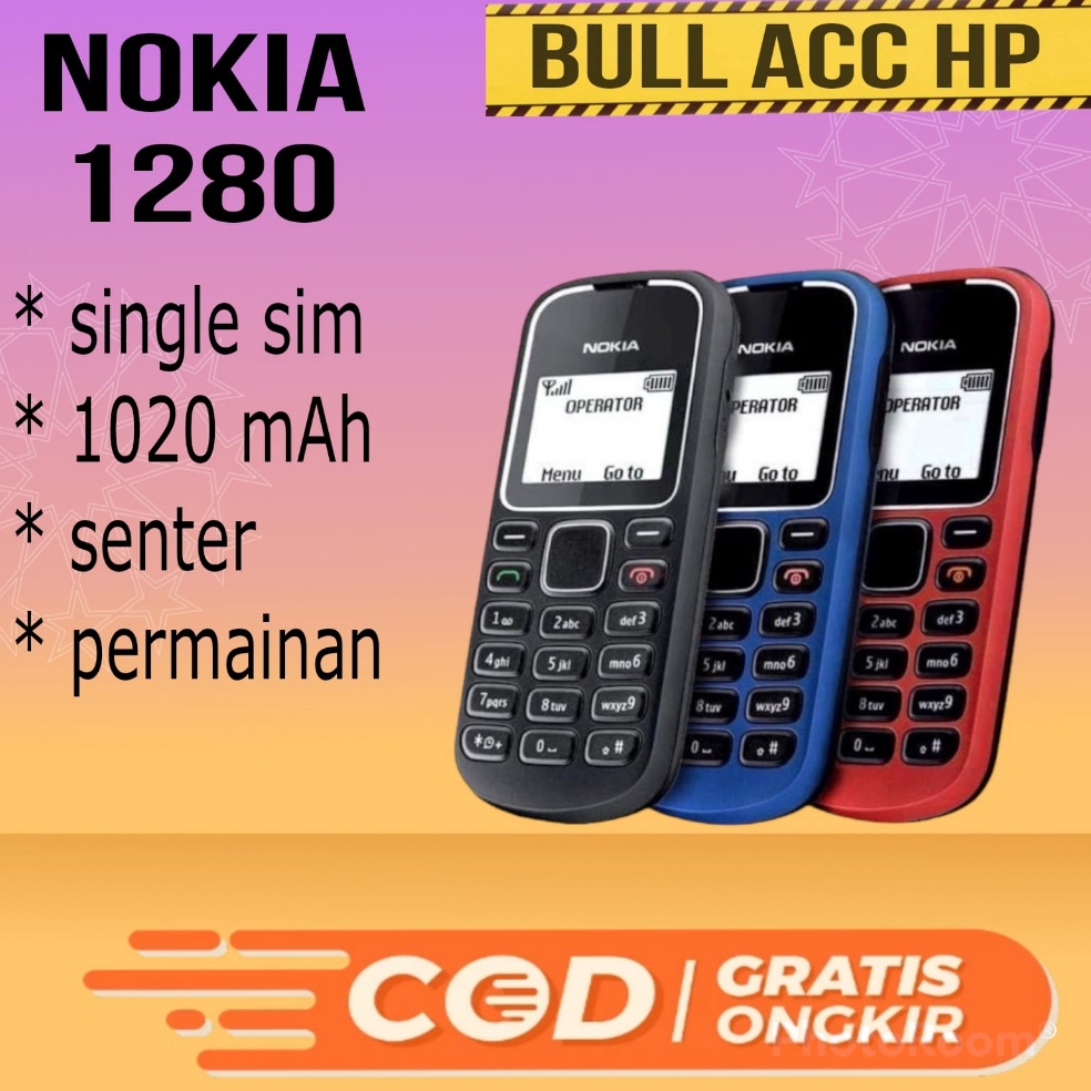 BAYAR DITEMPAT  HANDPHONE NOKIA 128 FULLSET HANDPHONE NOKIA JADUL HANDPHONE MURAH
