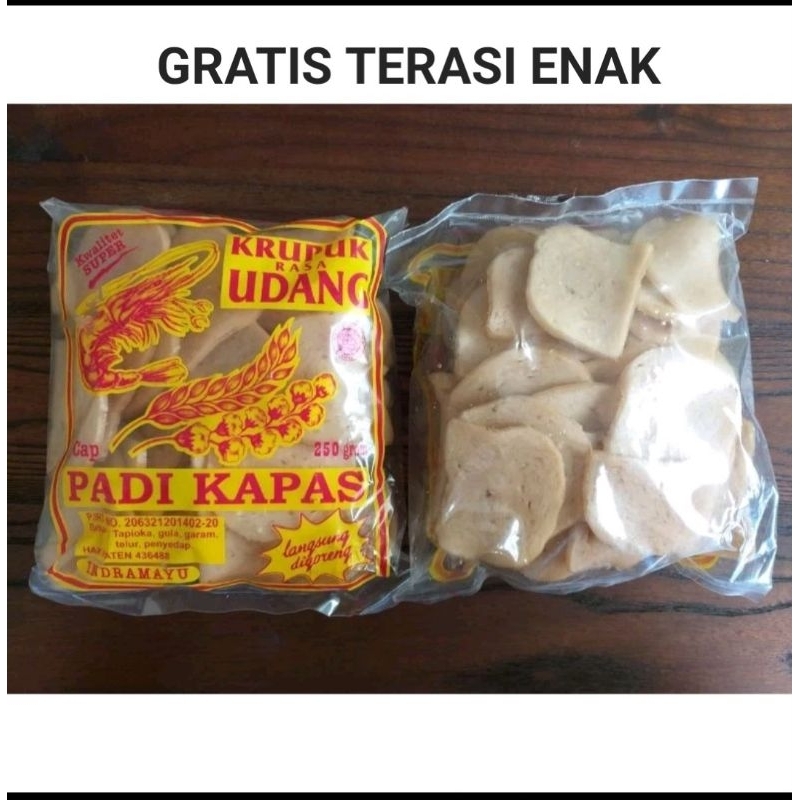 

Kerupuk Udang Padi Kapas Super 250g ASLI INDRAMAYU