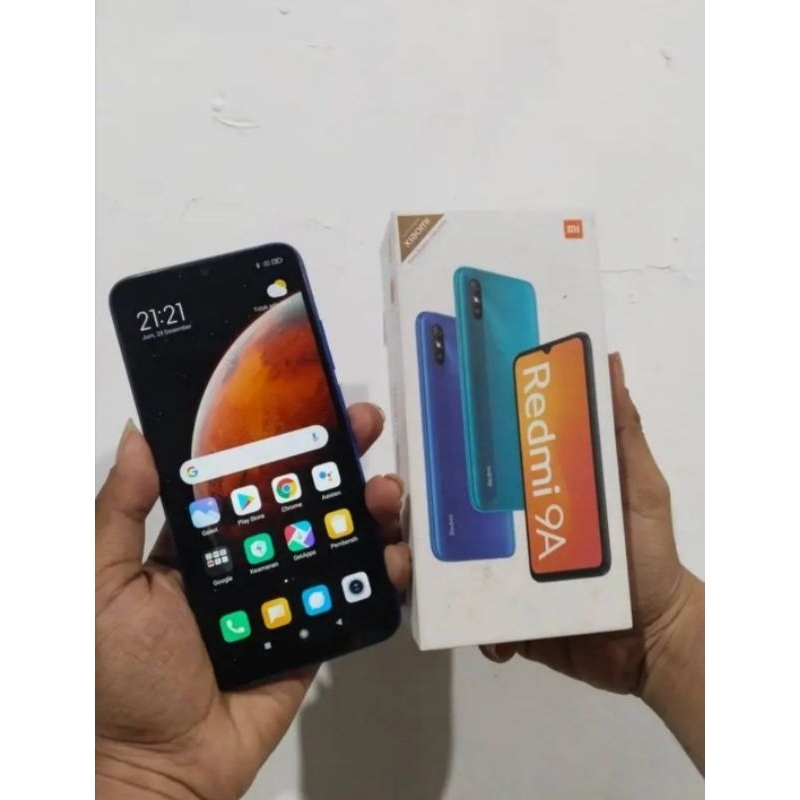Handphone Redmi 9A 3/32 Bekas Fullset