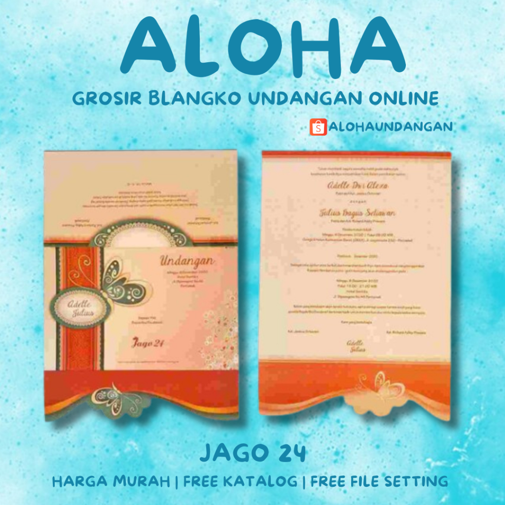 BLANGKO UNDANGAN JAGO 24 | Blangko Undangan kosong | Kertas Undangan Kosong | Undangan Murah | Blang