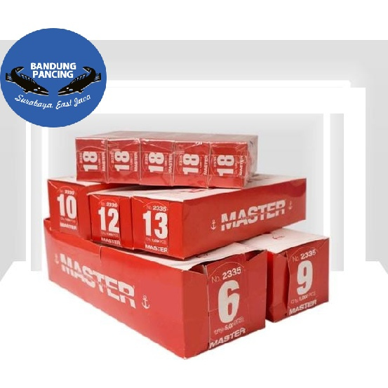 MATA KAIL MASTER 2335 FISH HOOKS NO.6 - 10 BRAND ANCHOR KOREA