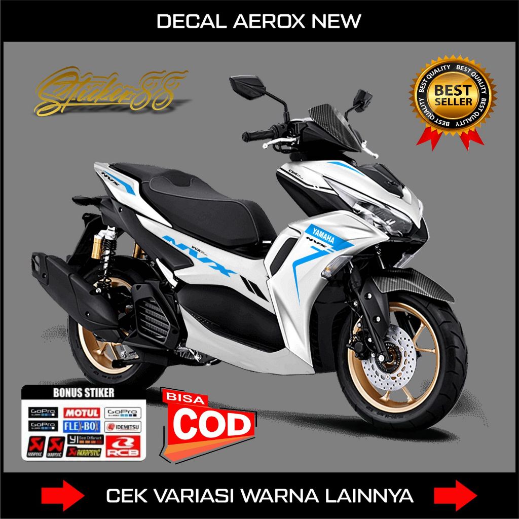 STICKER DECAL LIST YAMAHA AEROX NEW SIMPLE / DECAL LIS AEROX NEW / STIKER DECAL LIST