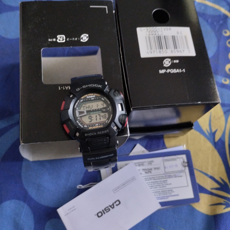 G Shock G 9000 1VDR fullset original second