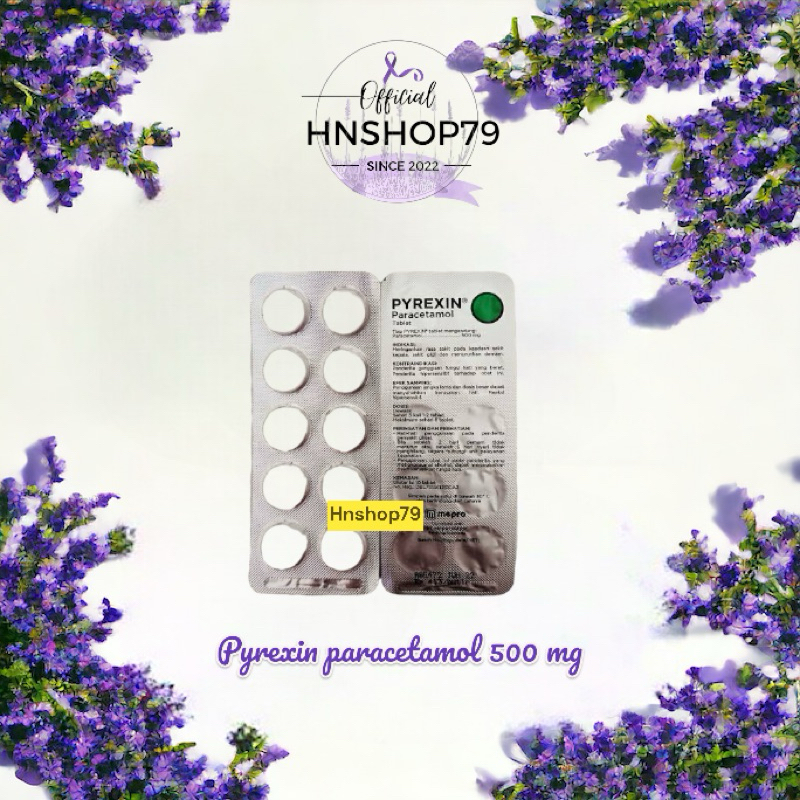 Pyrexin Paracetamol 500 mg 10 tablet