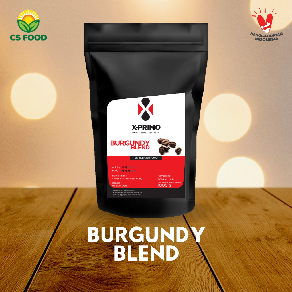 

Xprimo Biji Kopi 1kg Burgundy Blend Coffee Beans Arabika Robusta