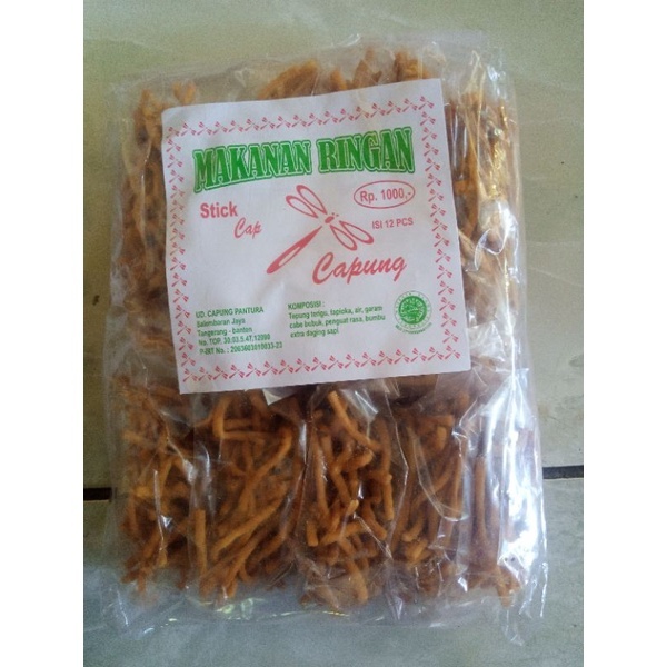 

Stik Stick Snack Cap Capung cemilan keluarga 1pak isi 12pcs