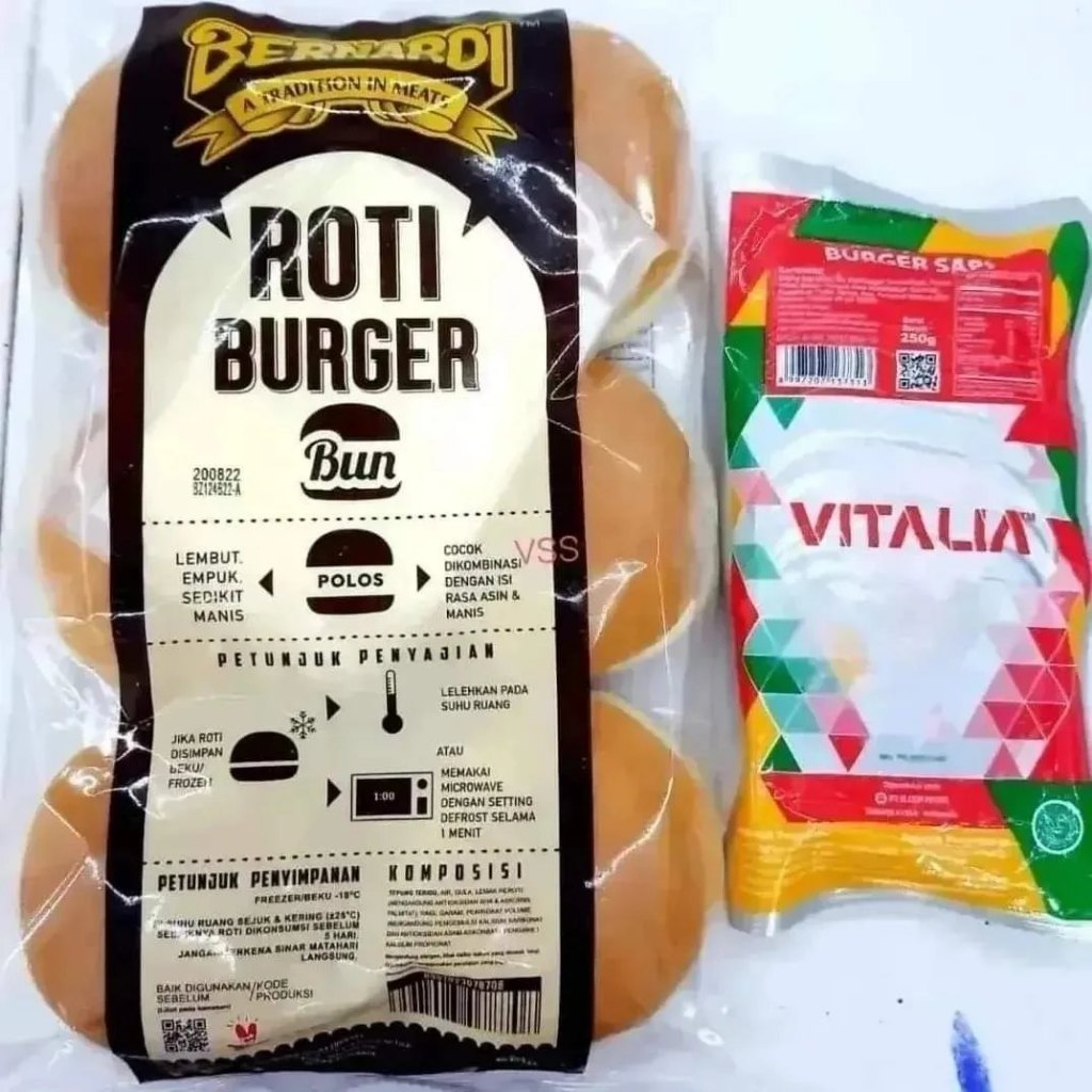 

Paket Roti Burger BERNARDI isi 6 + daging